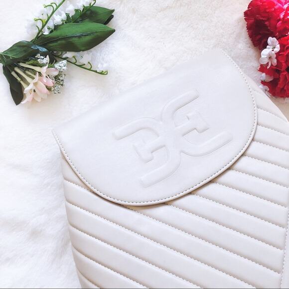 Sam Edelman Ivory Quilted Faux Leather Backpack main image 5